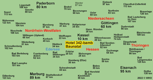 Urlaub in Nordhessen. Kurzreise in Baunatal bei Kassel.