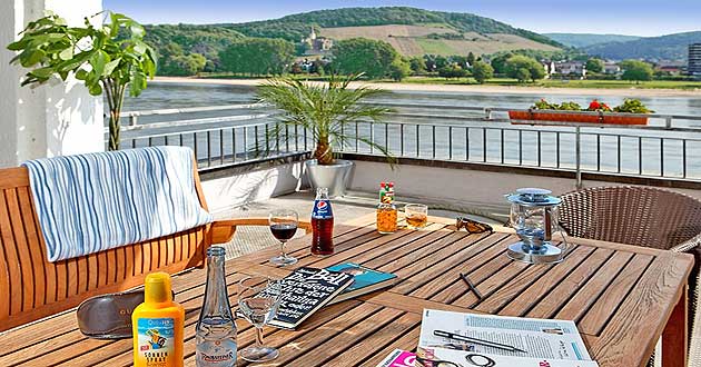 Sommerurlaub in Bad Breisig am Rhein, Kurzurlaub-Arrangements am Mittelrhein gegenber von Bad Hnningen, zwischen Bonn, Bad Neuenahr-Ahrweiler im Ahrtal, Remagen, Andernach und Koblenz