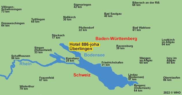 Kurzurlaub am Bodensee in berlingen zwischen Meersburg, Blumeninsel Mainau, Konstanz, Radolfzell, Gemseinsel Reichenau, Friedrichshafen, Singen, Ravensburg, Stein am Rhein, Rheinfall bei Schaffhausen, Lindau und Bregenz 